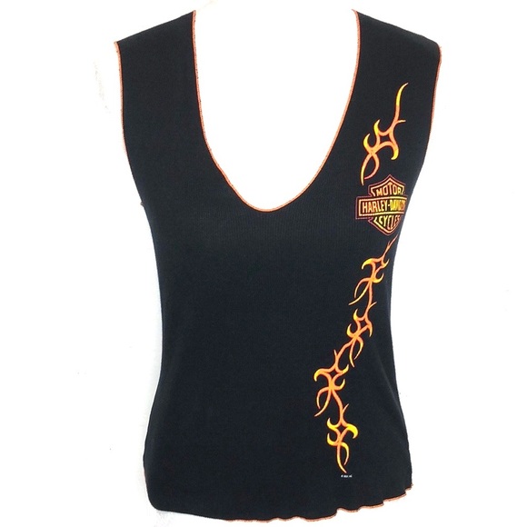 Harley-Davidson Tops - Harley Davidson M Tank Top Ribbed Women’s Fire